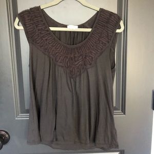 Anthropologie Shirt with Neck Detail